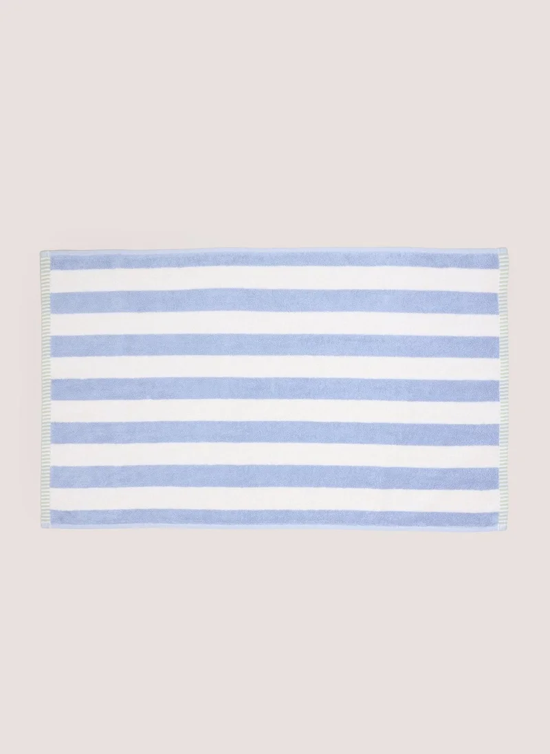 ماتلان منشفة يد جاكار بخطوط زرقاء